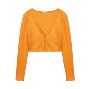 Zara Knit Orange Top